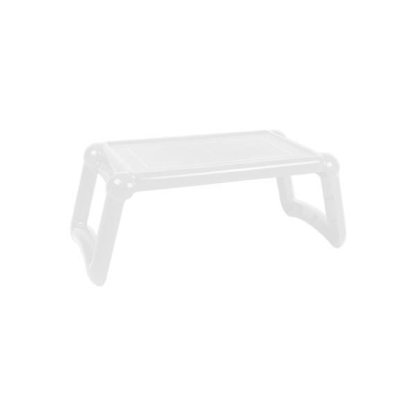 Mesa portátil plástica para cama - color blanca