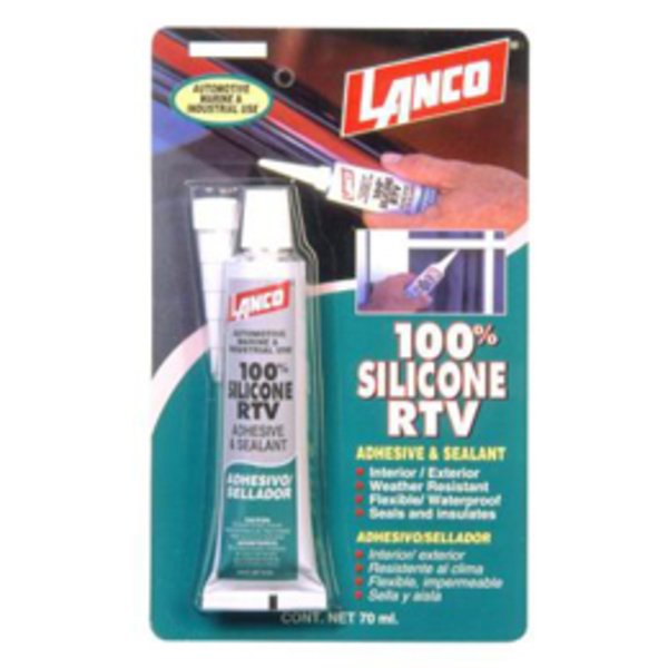 Pegamento de silicona 100% R.T.V.  de color negro de 70ml