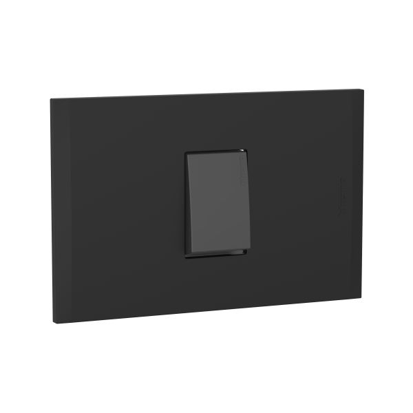 Interruptor sencillo 1p 15amp. color negro