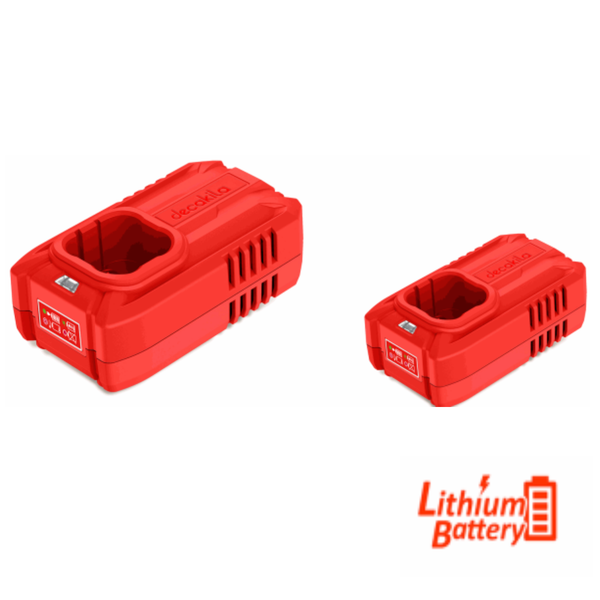 Cargador de bateria de 16V color rojo