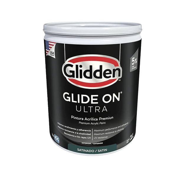 Pintura acrílica Glide On Ultra acabado satinado base pastel 1/4gl