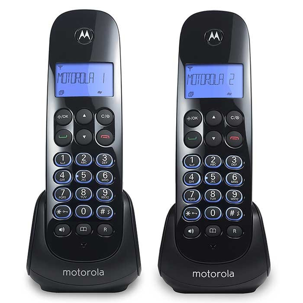 Juego de teléfono inalámbrico modelo M750 de color negro MOTOROLA