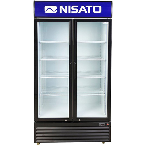 Refrigerador vitrina 28 pies³ de 2 puertas color negro