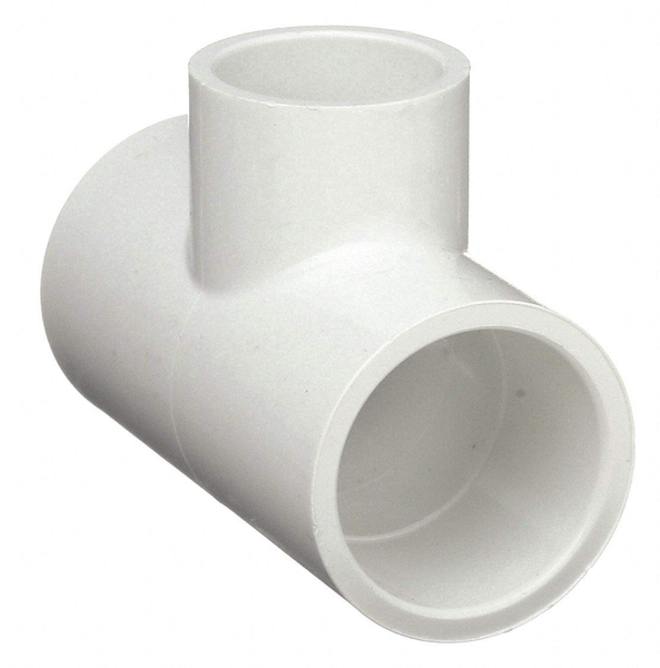 Tee PVC de 1" x 3/4" con reduccion para tuberías y conexiones