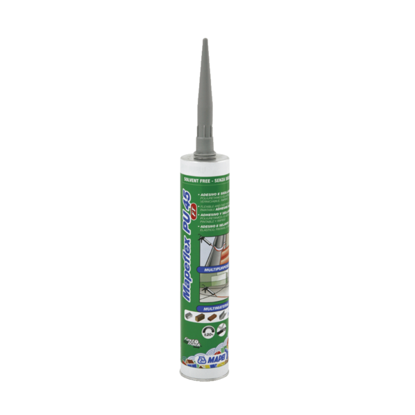 Sellador y adhesivo de poliuretano Mapeflex PU 45 FT color 000 blanco