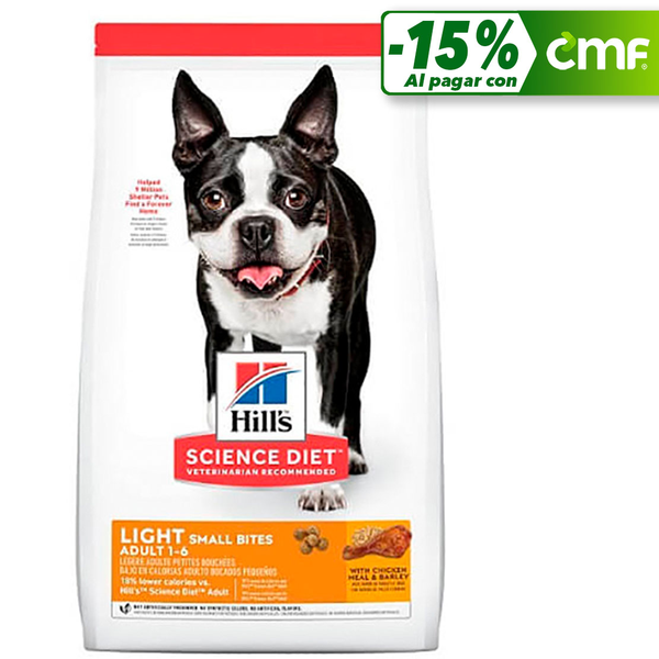 Alimento seco Light Small Bites de 2kg para perro adulto raza pequeña