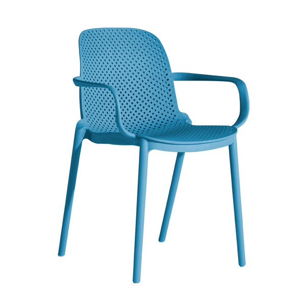 Silla Art Berlín color azul con brazos