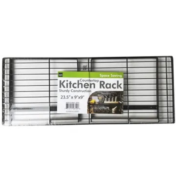 Rack colapsable cocina 23.5" x 9" x 9" negro