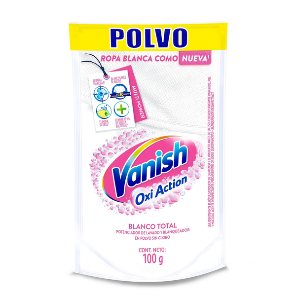 Detergente en polvo Blanco Oxi Action de 100g