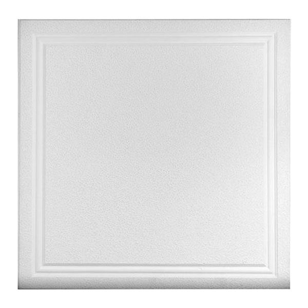 Cielo raso de escayola de 2'x 2' Gran cuadro color blanco - 6 unidades