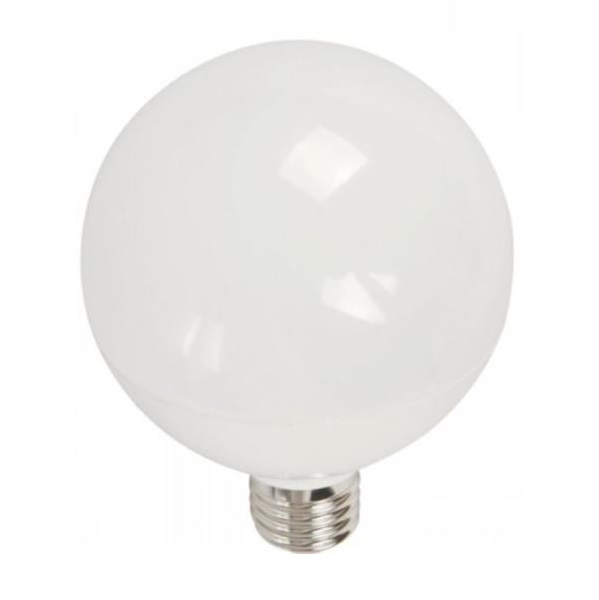 Bombillo led tipo globo de 14W con luz blanca y temperatura de 5000K