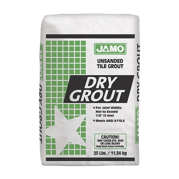 Lechada sin arena Dry Grout de 11.34kg color charcoal JAMO