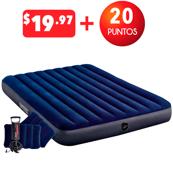 Combo de colchón inflable Dura Beam Classic Downy