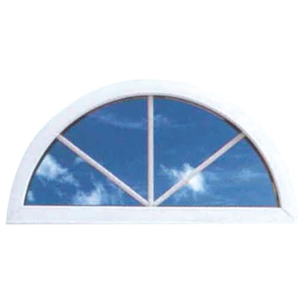 Arco de ventana de 1.8m x 0.45m de PVC color blanco