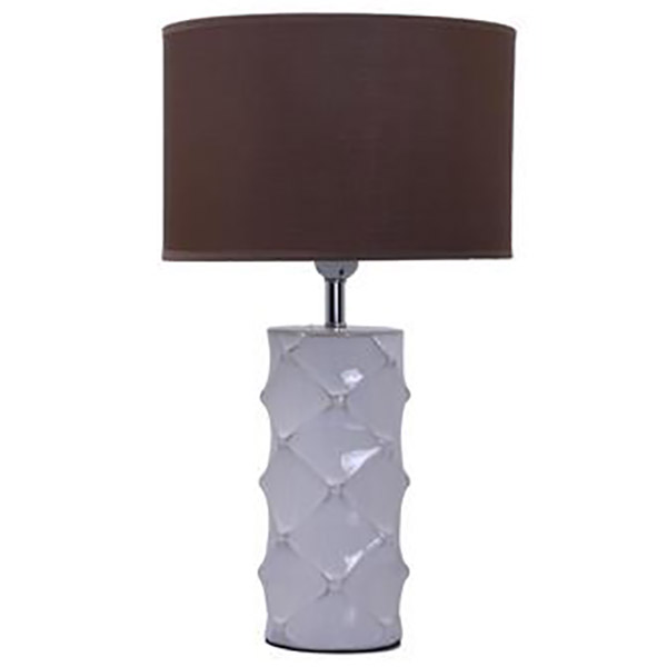 Lámpara de mesa blanca de 48cm