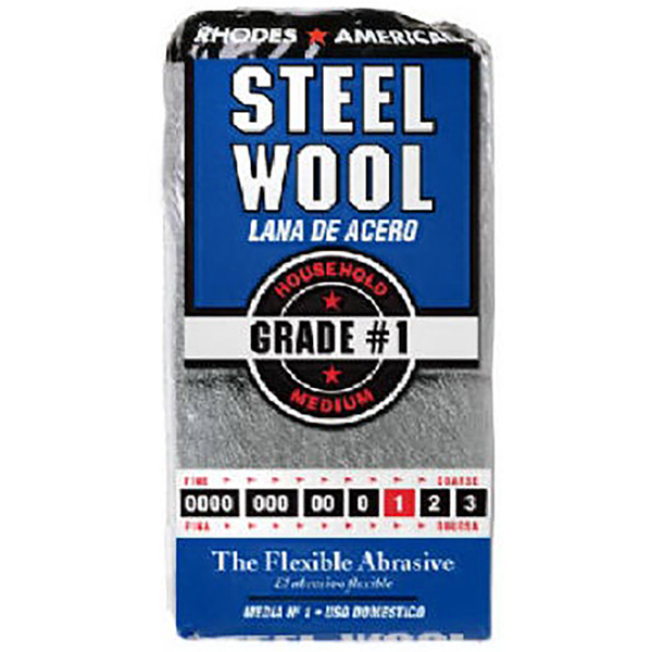 Pulidor de acero para hogar mediana grado #1 x12 unidades steel wool