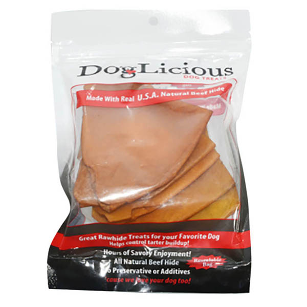 Orejas comestibles para perro sabor a tocino - 5 unidades DOGLICIOUS
