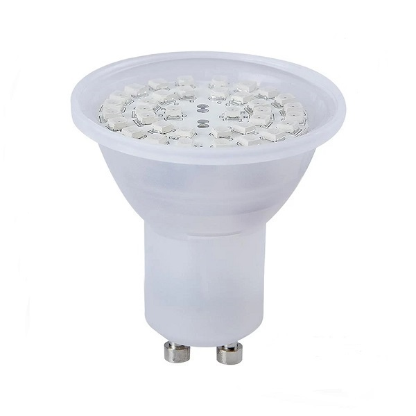 Bombillo led dimeable RGB GU10 de 3W y 3000K TECNO LITE