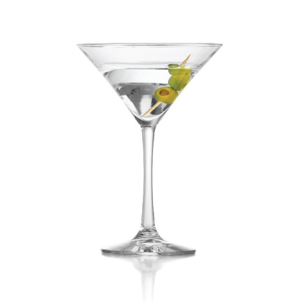 Copa de vidrio de 8oz para martini
