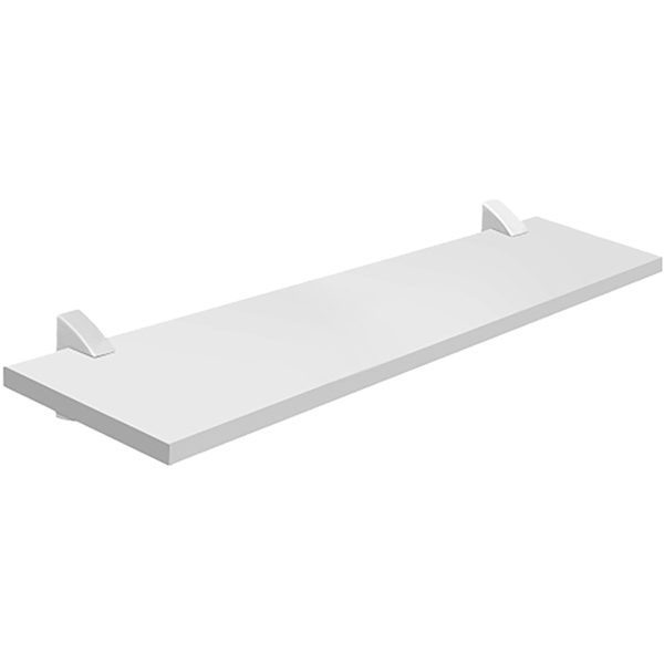 Tablilla recta Concept de 1.5cm x 20cm x 60cm color blanco