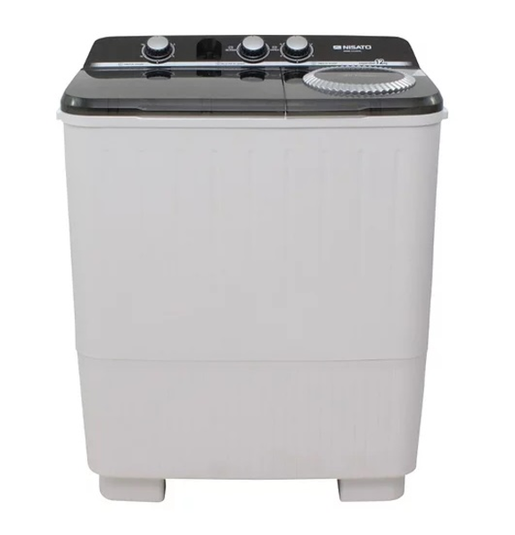 Lavadora semiautomática de carga superior de 12kg color blanco