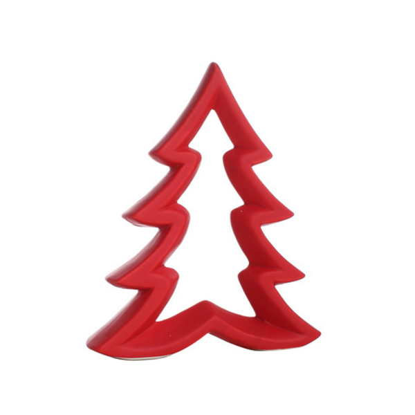 Adorno de árbol de navidad 19.5cm color rojo
