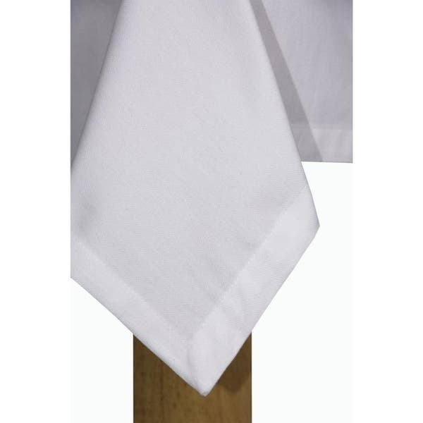 Mantel de tela Hotel Butler Service blanco tamaño  70" x 144"