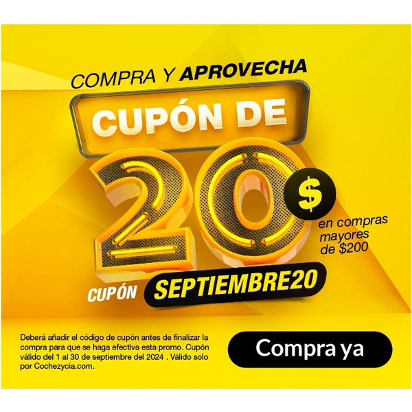 Descuento de -$20 por compras sobre $200