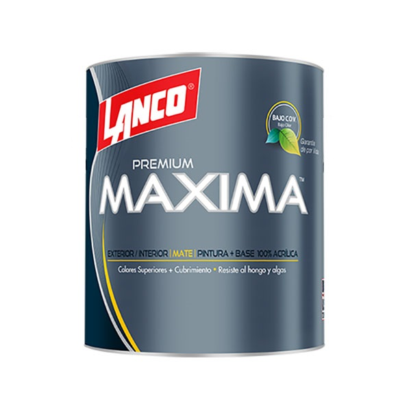 Pintura acrílica máxima premium de base tint de 1/4gl LANCO