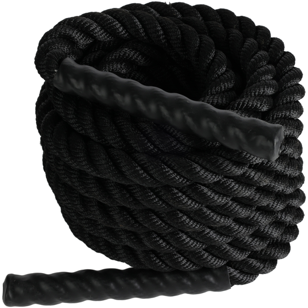Cuerda de batalla 25mm x 9m para ejercicios color negra