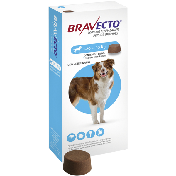 Pastilla masticable para perros medianos de 20 a 40Kg  - 1 Tableta