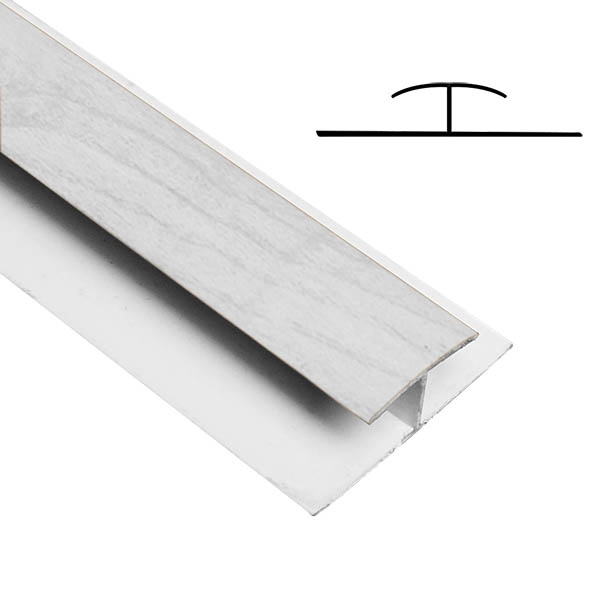 Unión de PVC de 9mm x 2.95m Blanco textura para cielo raso