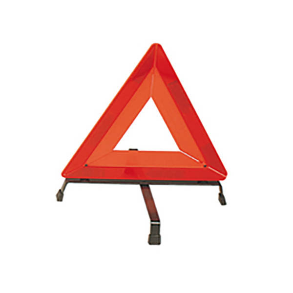 Triángulo reflectivo de seguridad color naranja