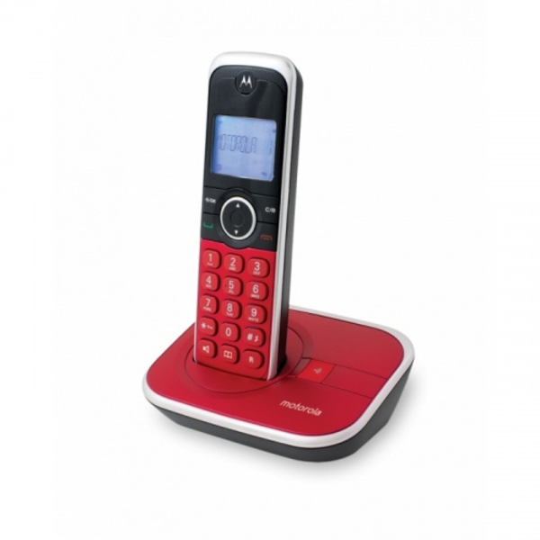 Teléfono inalámbrico modelo AGTE4800R de color rojo MOTOROLA