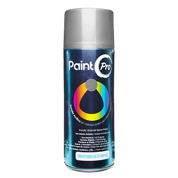 Pintura de alta temperatura en aerosol de 400ml color aluminio
