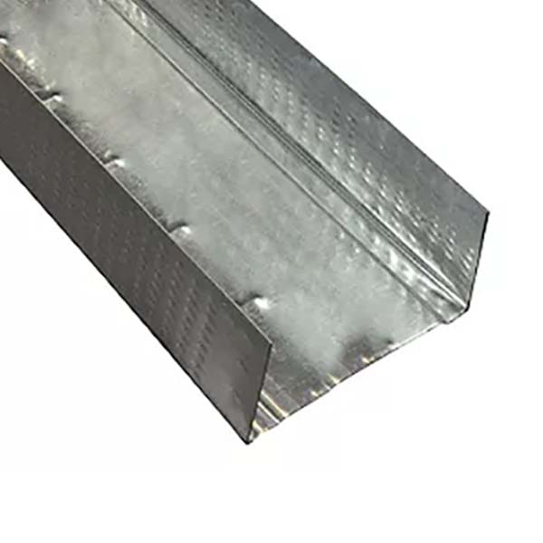 Track de aluminio de 2" x 6" x 10' de ca 20 para gypsum GRIS