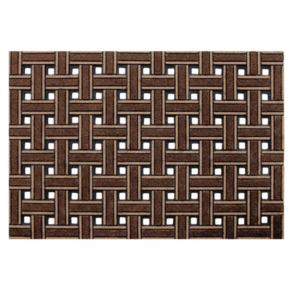 Alfombra rectangular Multi Brown Weave 18" x 30"