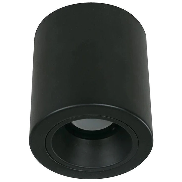 Lámpara de techo superficial negra de 1 luz GU10 5W