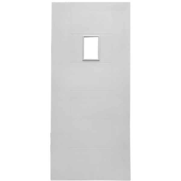 Puerta HDF de 914mm x 2134mm Amparo con visor de vidrio