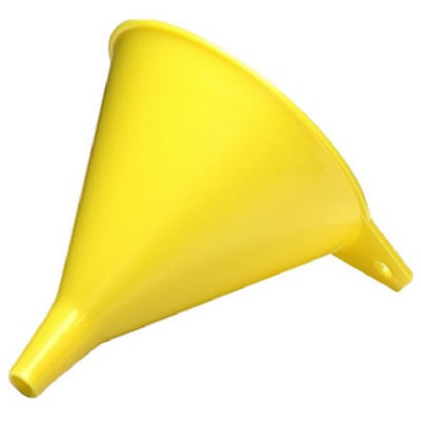 Embudo plástico de 1/2 pinta color amarillo