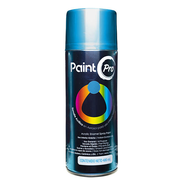 Pintura de esmalte acrílico en aerosol de 400ml azul fluorescente