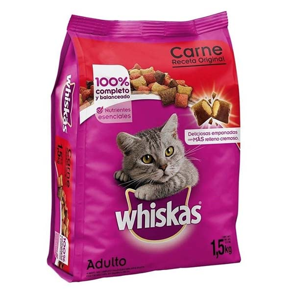 Alimento seco de 1.5kg para gatos adultos