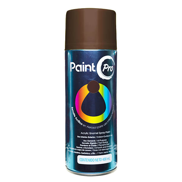 Pintura de esmalte acrílico en aerosol de 400ml color chocolate