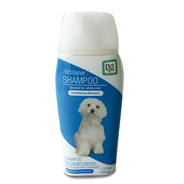 Shampoo de 400ml para perros de pelaje blanco