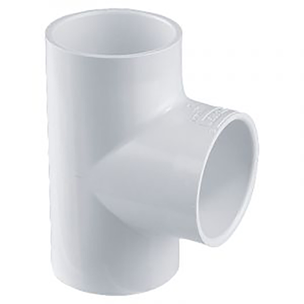 Tee PVC de 2-1/2" sin rosca para tuberías y conexiones