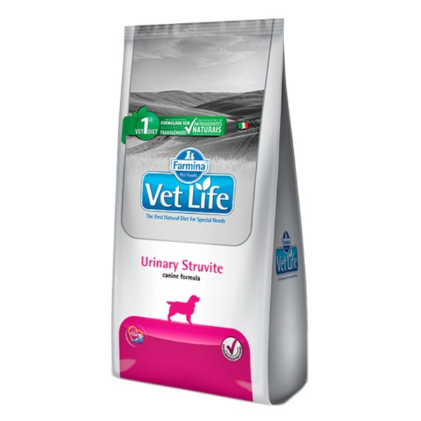 Alimento seco Urinary Struvite de 2kg para perros adultos VET LIFE