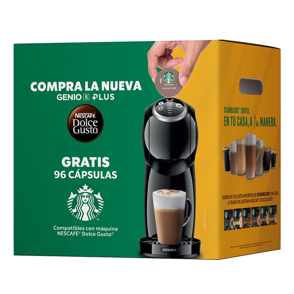 Cafetera Genio Plus Dolce Gusto + 96 cápsulas Starbucks