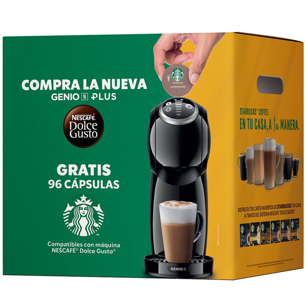 Cafetera Genio Plus Dolce Gusto + 96 cápsulas Starbucks