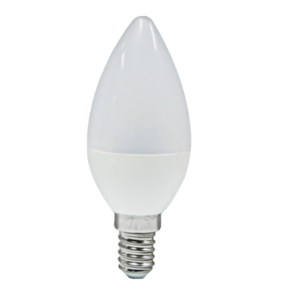 Bombillo LED de 6W con base E12 de 3000K