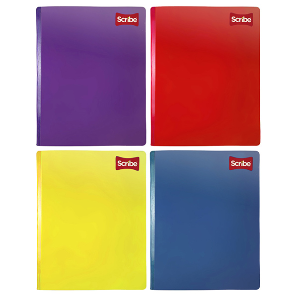 Cuaderno cosido grande Clásico doble raya de colores - 100 hojas